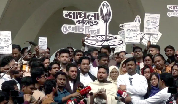 নির্বাচনে ১০ দলীয় জোট বিপুল ভোটে জয়ী হবে: নাহিদ ইসলাম