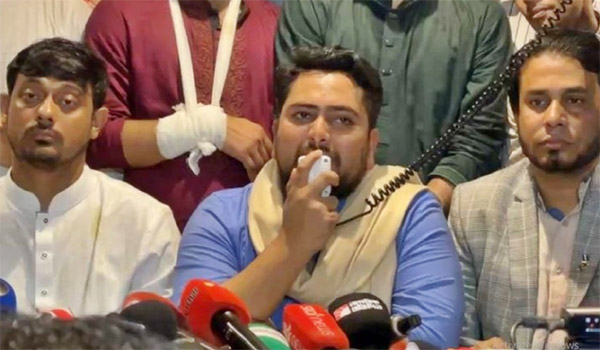 নাহিদ ইসলামের হুঁশিয়ারি, আঘাত এলেই পাল্টা আঘাত