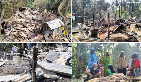 চিটলমারীতে সংঘর্ষ পরবর্তী সন্ত্রাস: অগ্নিসংযোগ ও লুটপাটে ৪০ ঘর-দোকান ধ্বংস, নিহত ১