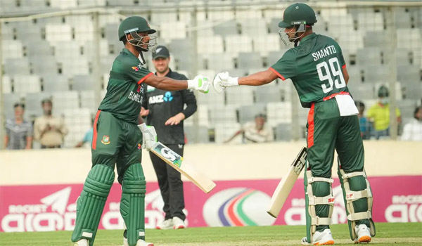 তানজিদ-শান্তের ফিফটিতে বাংলাদেশ ফিরল সমতায়