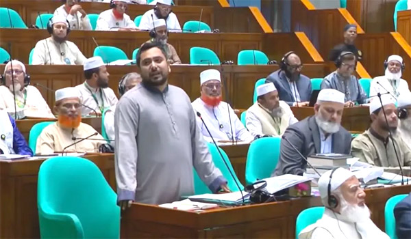 সংসদে নাহিদ ইসলাম: রাষ্ট্রপতিকে অপসারণ ও গ্রেপ্তার করা হোক